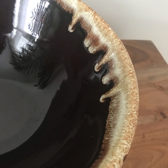 Deep Brown Glazed Stoneware Serving Bowl - Picture 4 of 7